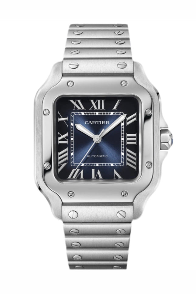 CARTIER SANTOS FONDO AZUL