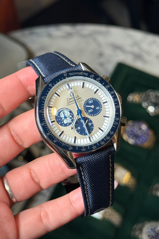 OMEGA SPEEDMASTER SERIE DE ANIVERSARIO SNOOPY - AZUL