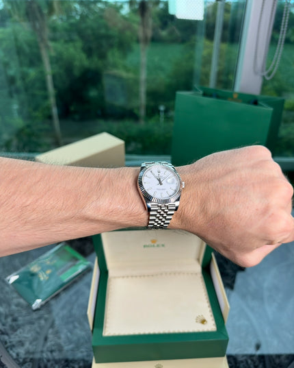 ROLEX DATEJUST SUIZO FONDO BLANCO