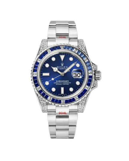 ROLEX SUBMARINER DIAMOND AZUL