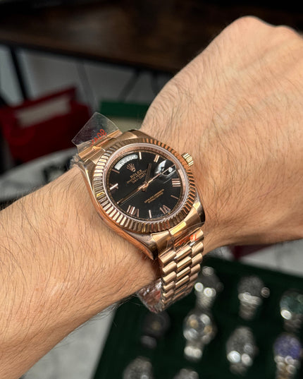 ROLEX DAY DATE ROSEGOLD - FONDO NEGRO