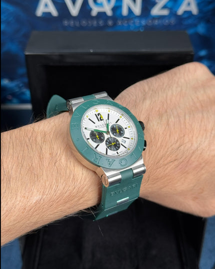 BVLGARI ALUMINIUM GREEN CRONÓGRAFO
