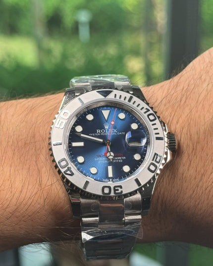 ROLEX YACHT-MASTER 41MM ACERO SUIZO - FONDO AZUL
