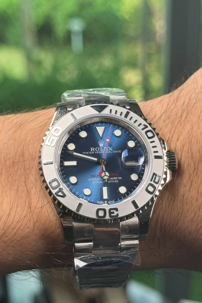 ROLEX YACHT-MASTER 41MM ACERO SUIZO - FONDO AZUL