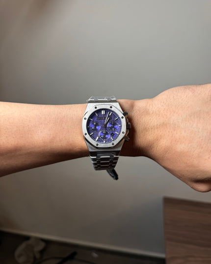 AUDEMARS PIGUET ROYAL OAK CRONÓGRAFO SUIZO - FONDO MORADO