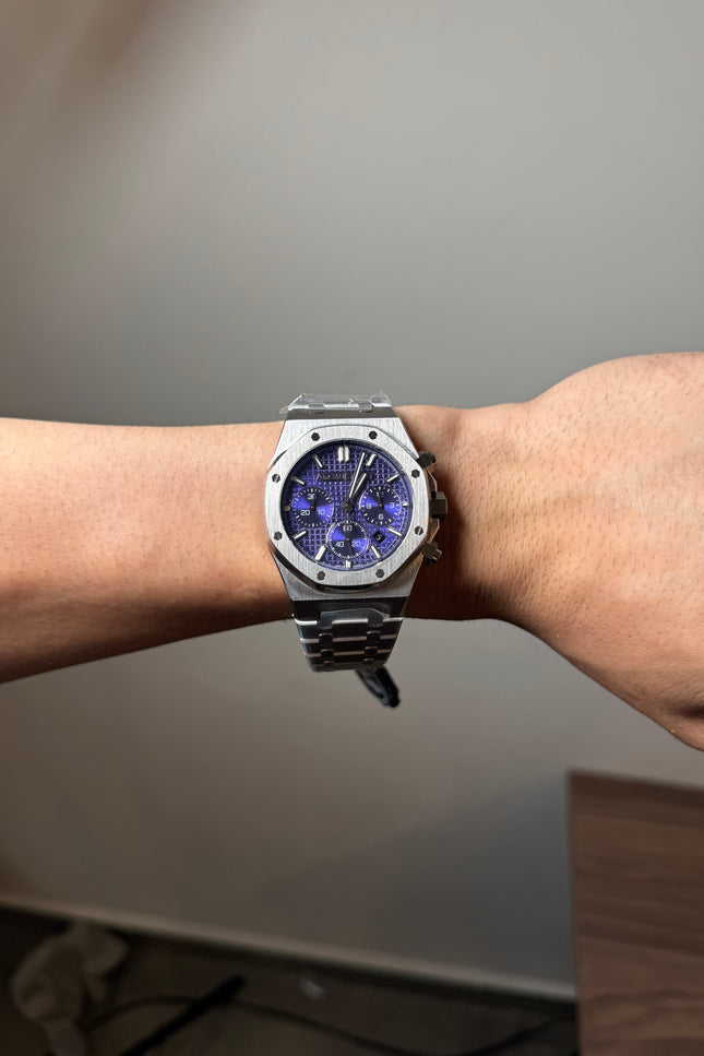 AUDEMARS PIGUET ROYAL OAK CRONÓGRAFO SUIZO - FONDO MORADO