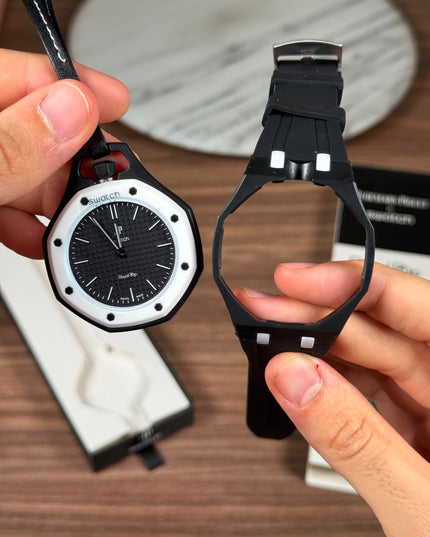 AUDEMARS PIGUET x SWATCH ROYAL POP OCHO NEGRO