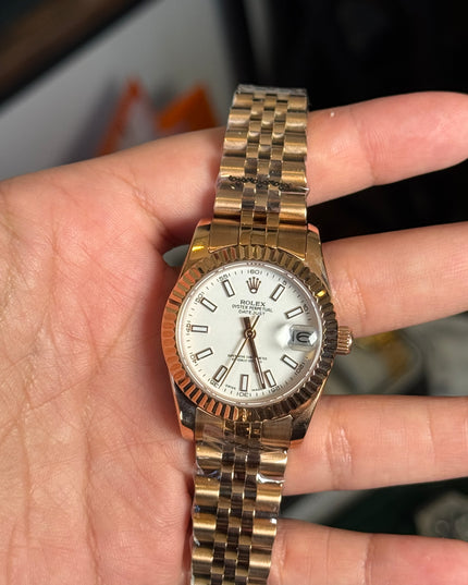 ROLEX LADY DATEJUST - ROSEGOLD ESFERA BLANCA