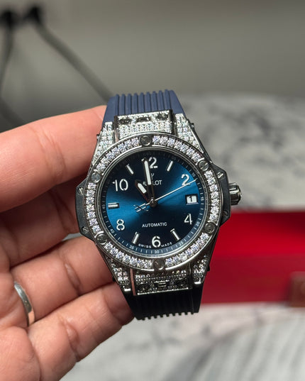 HUBLOT BIG BANG ONE CLICK BLUE DIAMOND DAMA