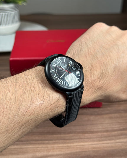 CARTIER BALLON BLEU CARBON BLACK DIAL SUIZO