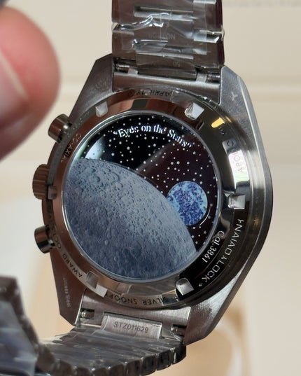 OMEGA SPEEDMASTER MOONWATCH 50TH SNOOPY SUIZO DOBLE EXTENSIBLE