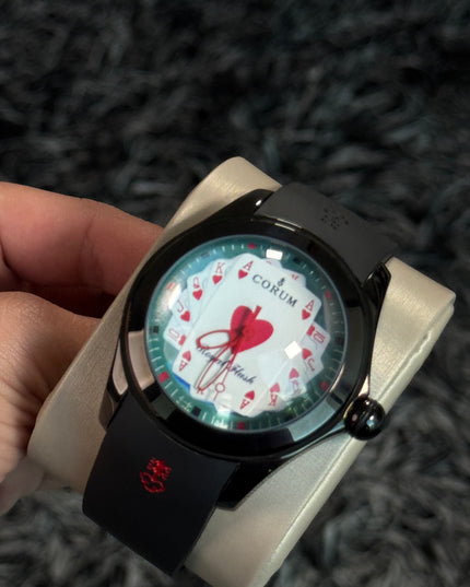 CORUM BUBBLE POKER ROYAL FLUSH - BLACK