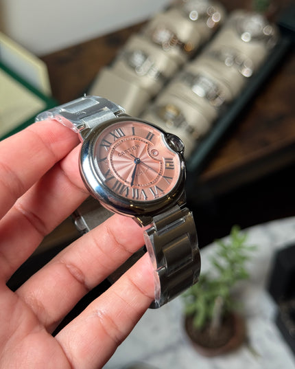 CARTIER BALLON BLEU 36MM - FONDO ROSA
