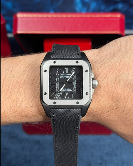 CARTIER SANTOS 100 SUIZO LONA