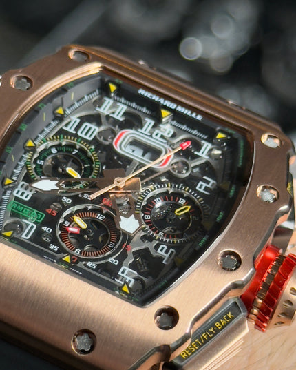 RICHARD MILLE CHRONOGRAPH AUTOMATIC MEN'S WATCH RM 11-03 RG (ROSE GOLD)