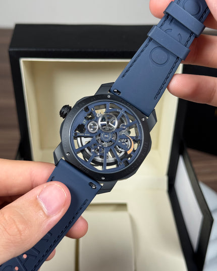 BVLGARI OCTO TOURBILLON SKELETON - BLUE