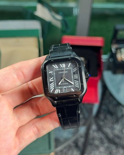 CARTIER SANTOS NEGRO PIEL