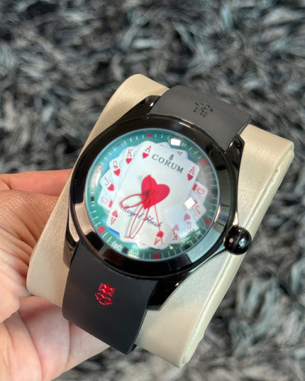 CORUM BUBBLE POKER ROYAL FLUSH - BLACK