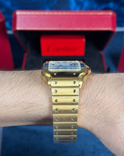 CARTIER SANTOS SUIZO DOBLE EXTENSIBLE - DORADO