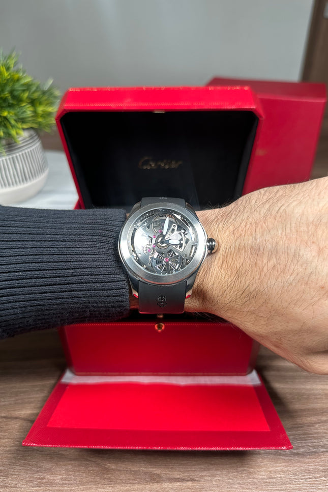 CORUM BUBBLE SKELETON NEGRO