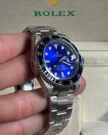 ROLEX SUBMARINER DIAMOND AZUL