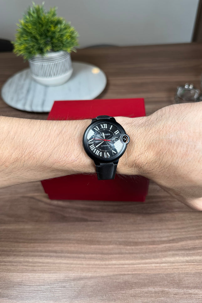 CARTIER BALLON BLEU CARBON BLACK DIAL SUIZO