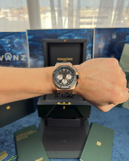 AUDEMARS PIGUET ROYAL OAK OFFSHORE CRONÓGRAFO SUIZO - NEGRO ROSE GOLD