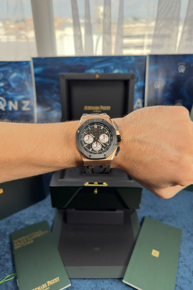 AUDEMARS PIGUET ROYAL OAK OFFSHORE CRONÓGRAFO SUIZO - NEGRO ROSE GOLD