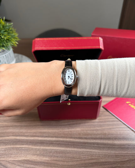 CARTIER BAIGNOIRE NEGRO/PLATEADO