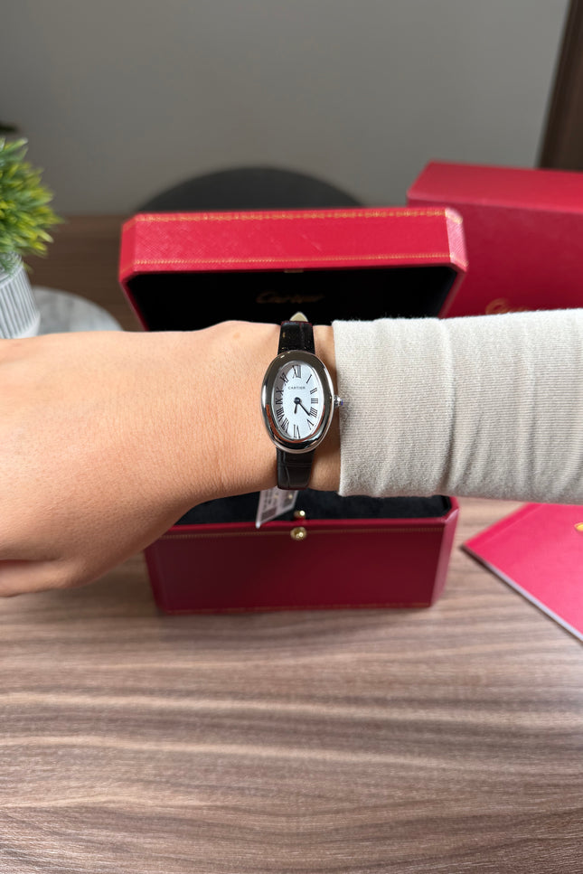 CARTIER BAIGNOIRE NEGRO/PLATEADO