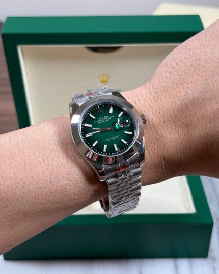 ROLEX DATEJUST 42MM GREEN DIAL JUBILEE
