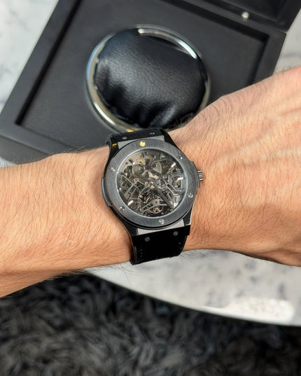 HUBLOT CLASSIC FUSION SKELETON TOURBILLON TITANIUM LIMITED