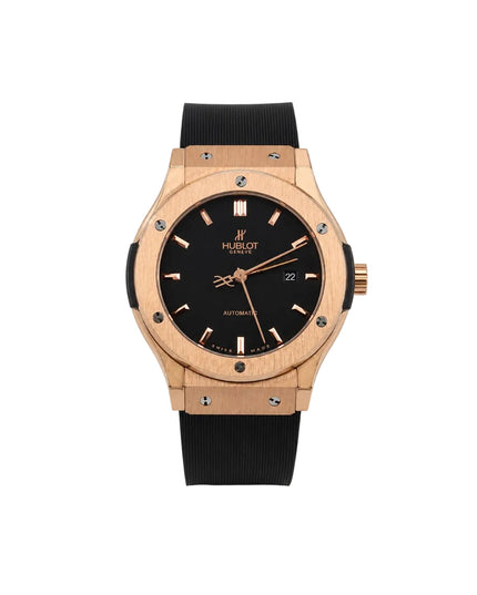 HUBLOT CLASSIC FUSION CERAMIC KING GOLD BLACK DIAL
