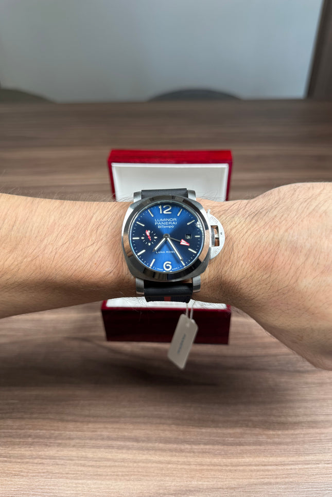 PANERAI LUMINOR QUARANTA LUNA ROSSA BITEMPO