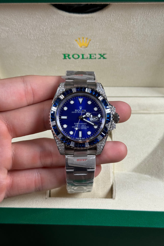 ROLEX SUBMARINER DIAMOND AZUL