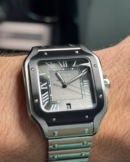 CARTIER SANTOS SUIZO - FONDO NEGRO