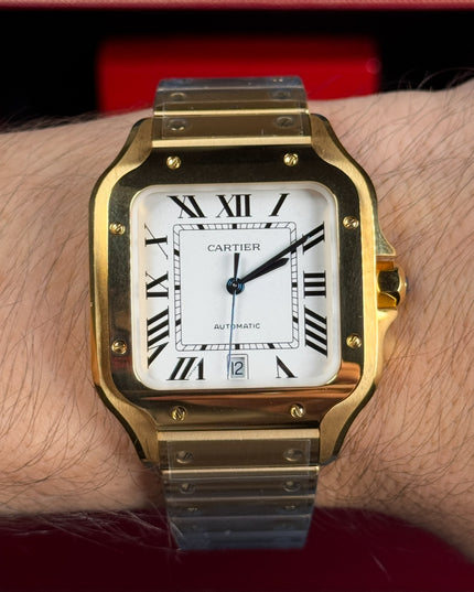 CARTIER SANTOS SUIZO DOBLE EXTENSIBLE - DORADO