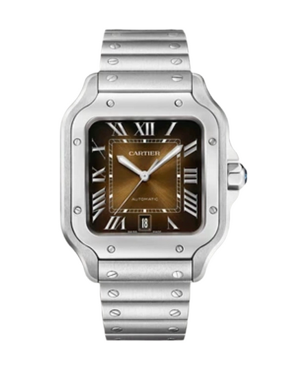 CARTIER SANTOS FONDO MARRÓN