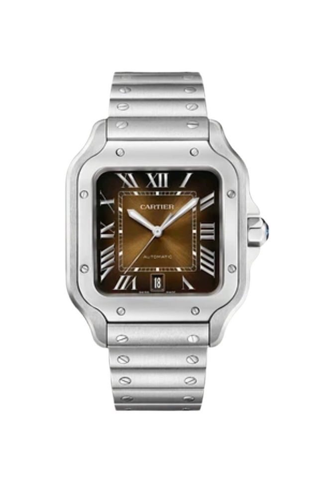 CARTIER SANTOS FONDO MARRÓN