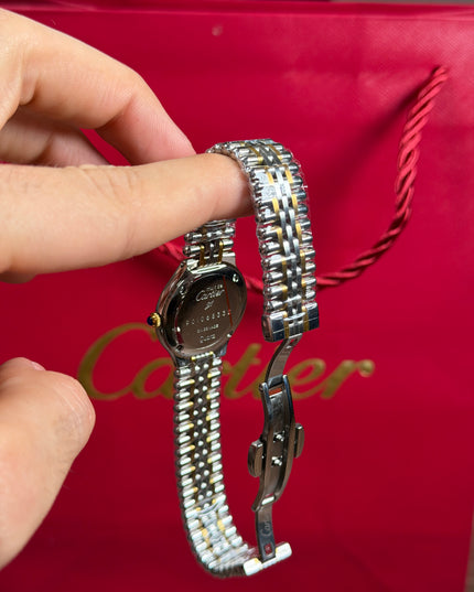 CARTIER MUST 21 DOBLE TONO FONDO NEGRO