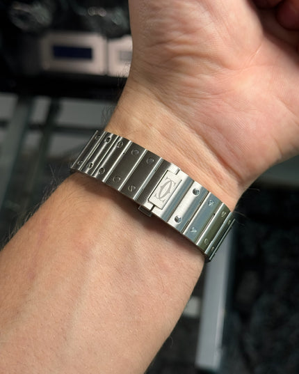 CARTIER SANTOS SUIZO - FONDO NEGRO