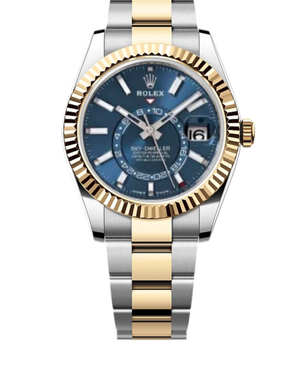 ROLEX SKY-DWELLER - BICOLOR FONDO AZUL