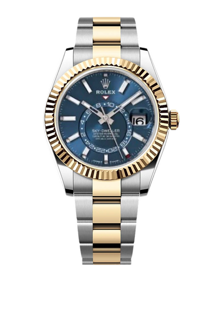ROLEX SKY-DWELLER - BICOLOR FONDO AZUL