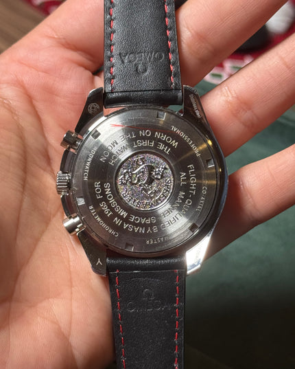 OMEGA SPEEDMASTER MOONWATCH PROFESSIONAL - ACERO CON EXTENSIBLE PIEL