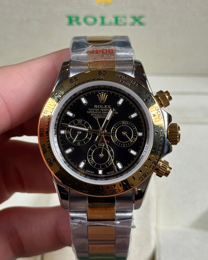 ROLEX DAYTONA DOBLE TONO - FONDO NEGRO