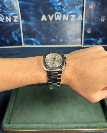 BELL & ROSS GREY STEEL