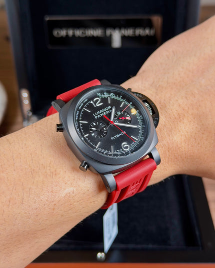 PANERAI LUMINOR FLYBACK CHRONO ROJO