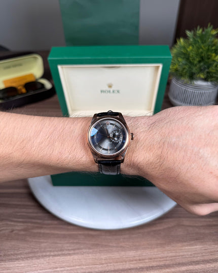 ROLEX CELLINI DATE - ROSEGOLD NEGRO