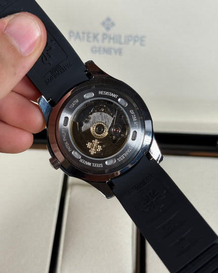 PATEK PHILIPPE AQUANAUT - NEGRO PLATEADO