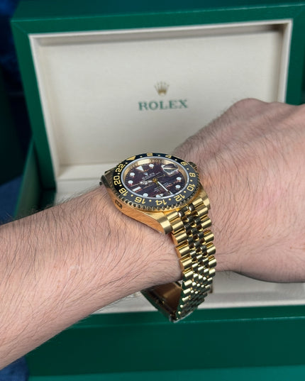 ROLEX GMT II DORADO OYSTER SUIZO